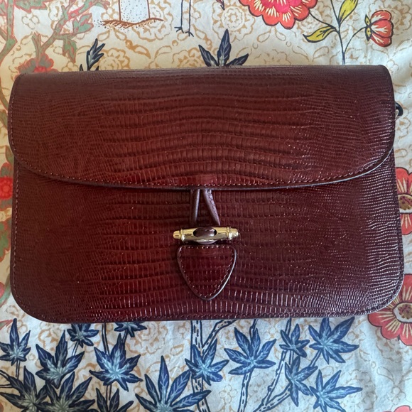 NWT Sezane Milo Bag in Burgundy Leather - Picture 5 of 8